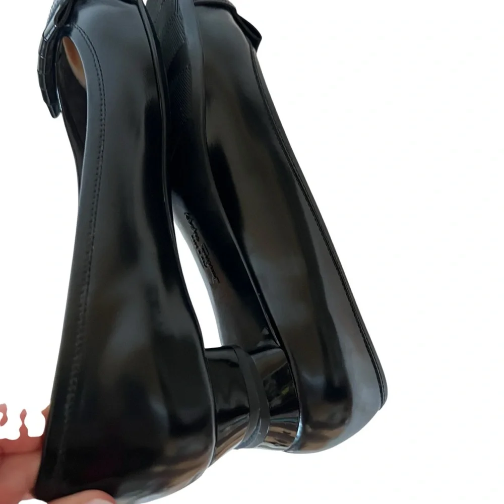 Salvatore Ferragamo Black Patent Leather Shoes size 9.5B - Picture 14 of 16